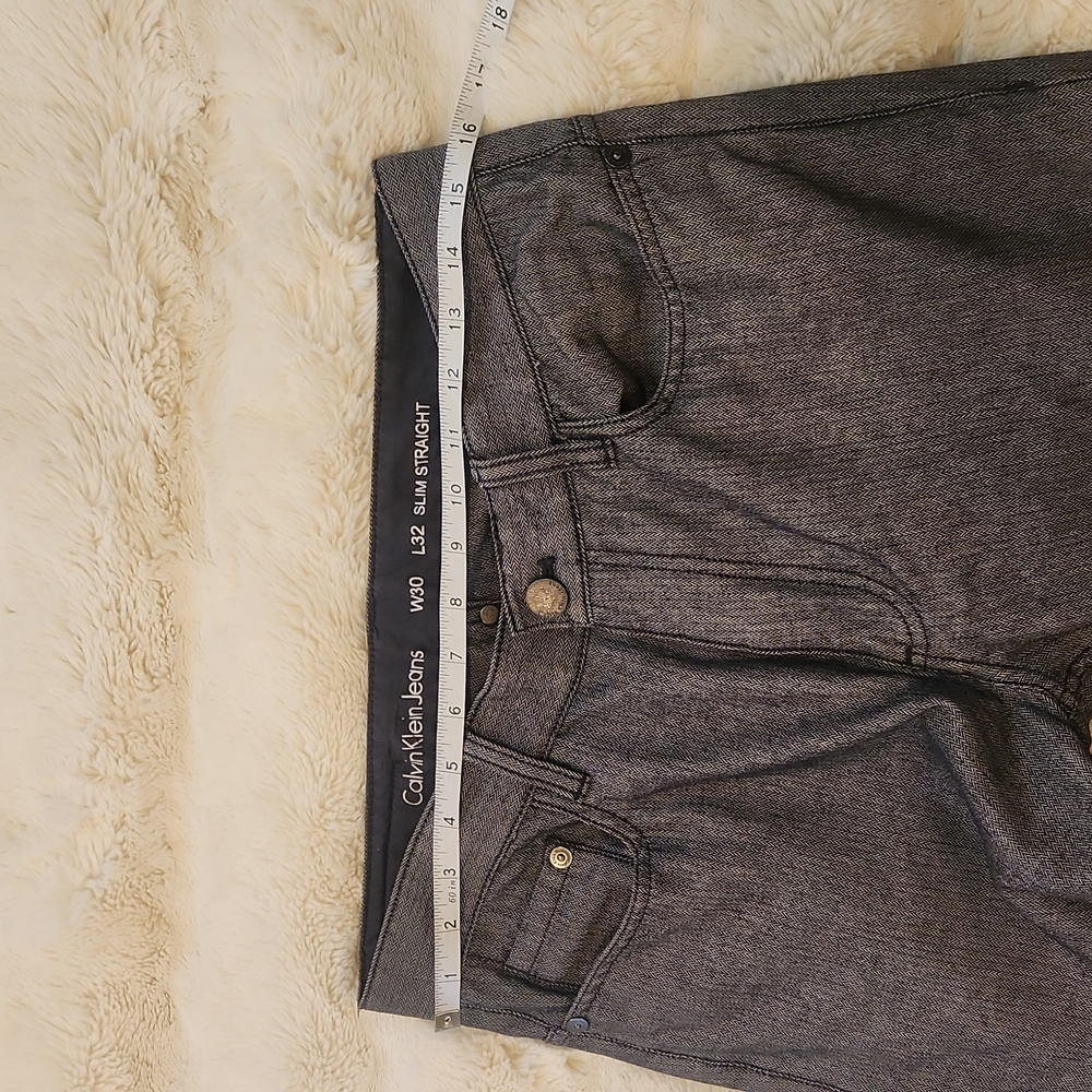 Calvin Klein Jeans Slim Straight W30 L32 Grey - Picture 11 of 15